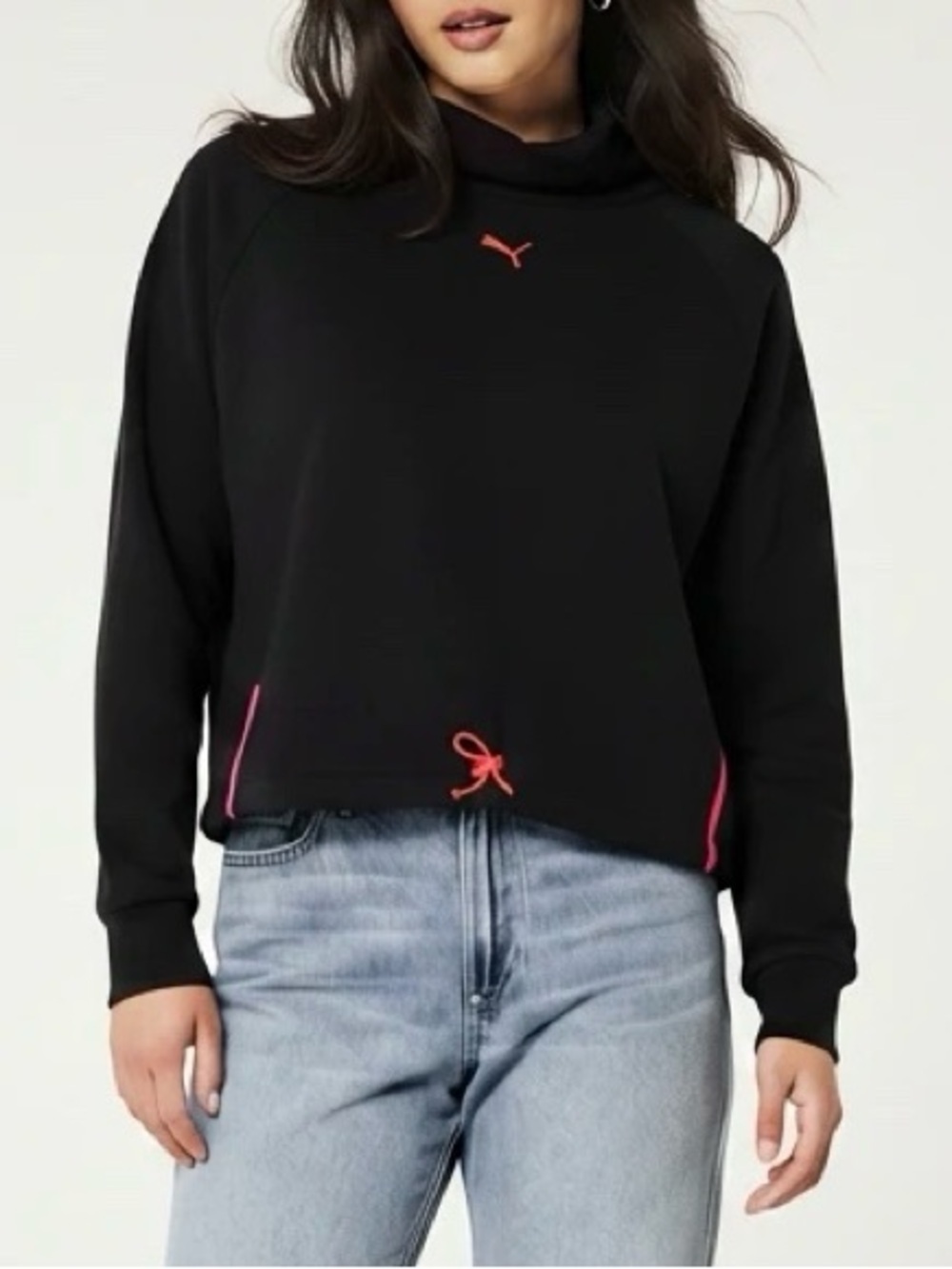 Puma Black Athletic Turtleneck Pullover